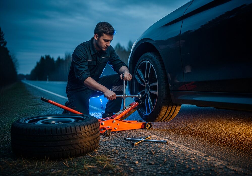 Tire change and repair