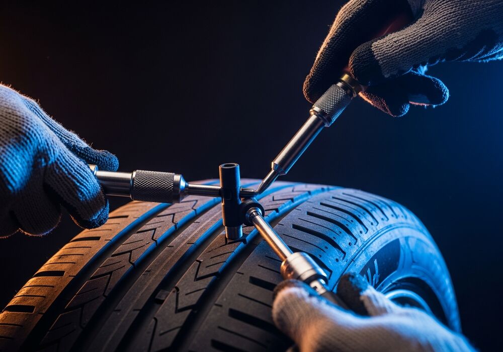 Flat tire repair