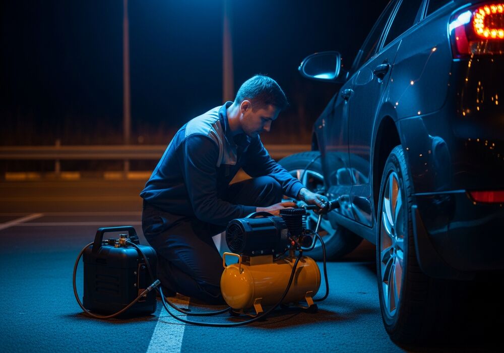 On-site tire repair